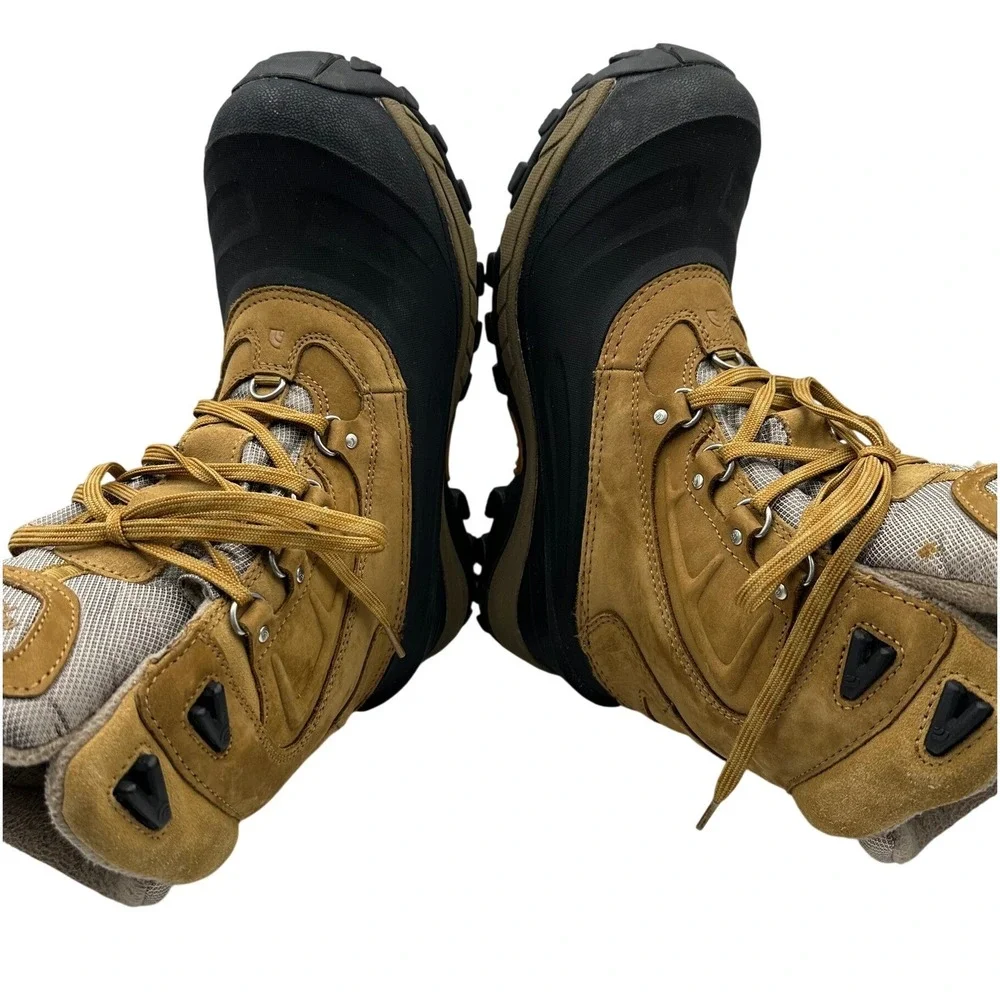 The North Face Chilkat II Winter Boots Mens 8.5 Brown Waterproof Insulated
